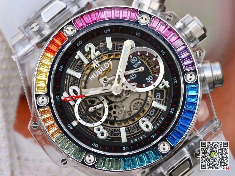 Hublot Big Bang Unico 411.JX.4802.RT Mechanical Watches 1:1 Best Edition Replica Watch Swiss ETA1242 Rubber Strap